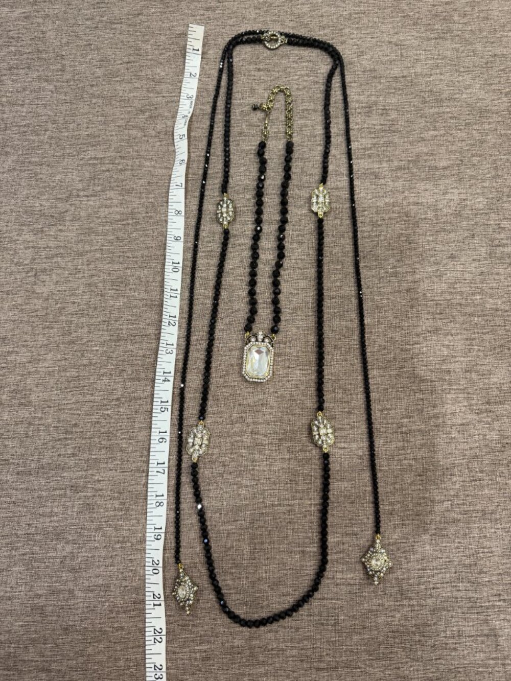 Heidi Daus The Deco Trilogy 3 Pc Necklace Set EUC - Picture 7 of 15